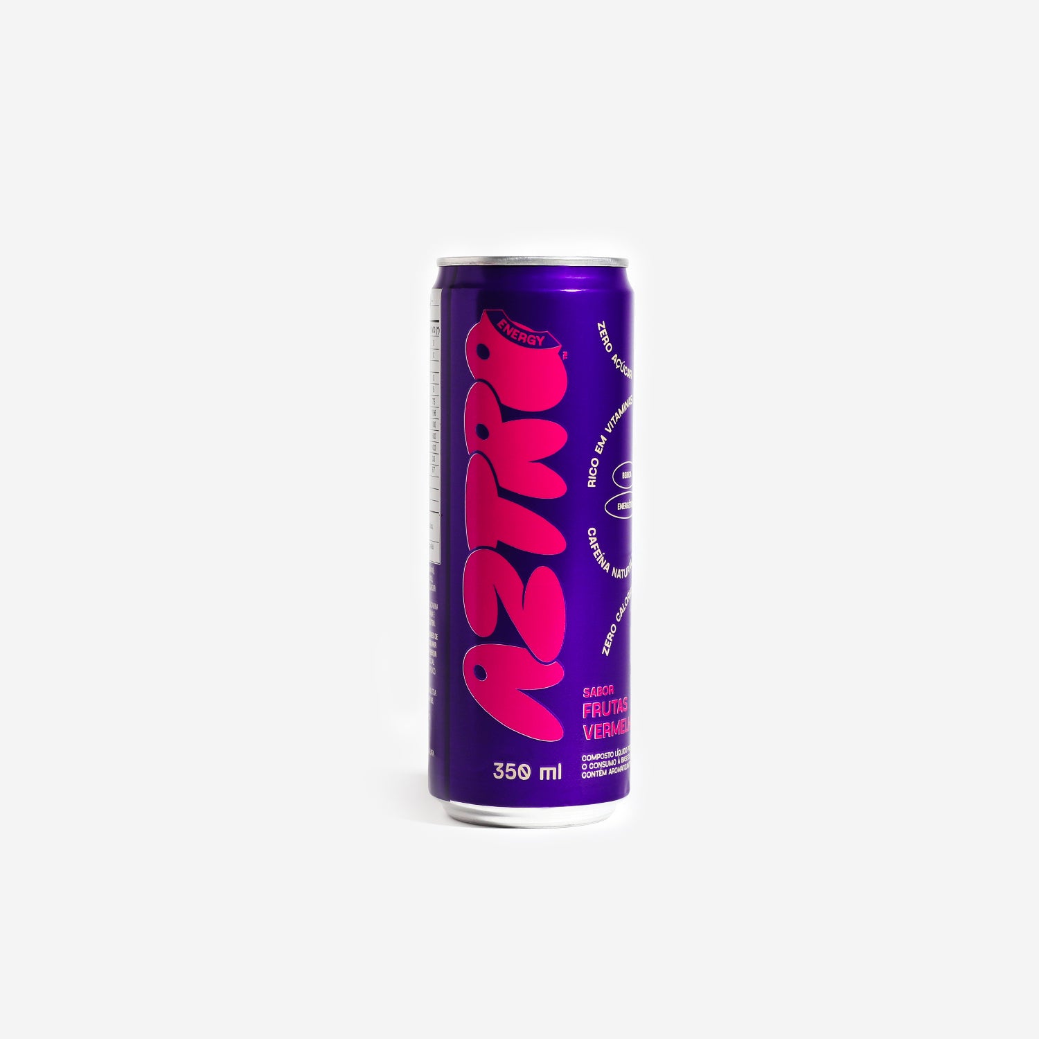 Bebida Energética Aztro Frutas Vermelhas Lata 350 ML 6 Pack (R$8,99 por lata)