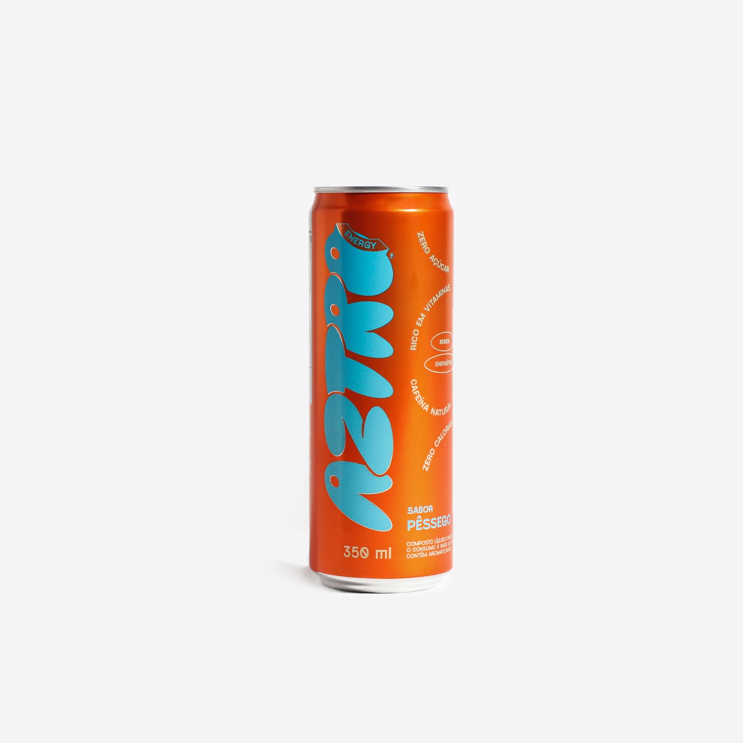 Bebida Energética Aztro Pêssego Lata 350 ML 6 Pack (R$8,99 por lata)